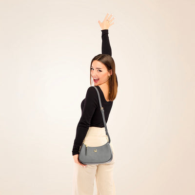 Sac Lune - suede gris graphite