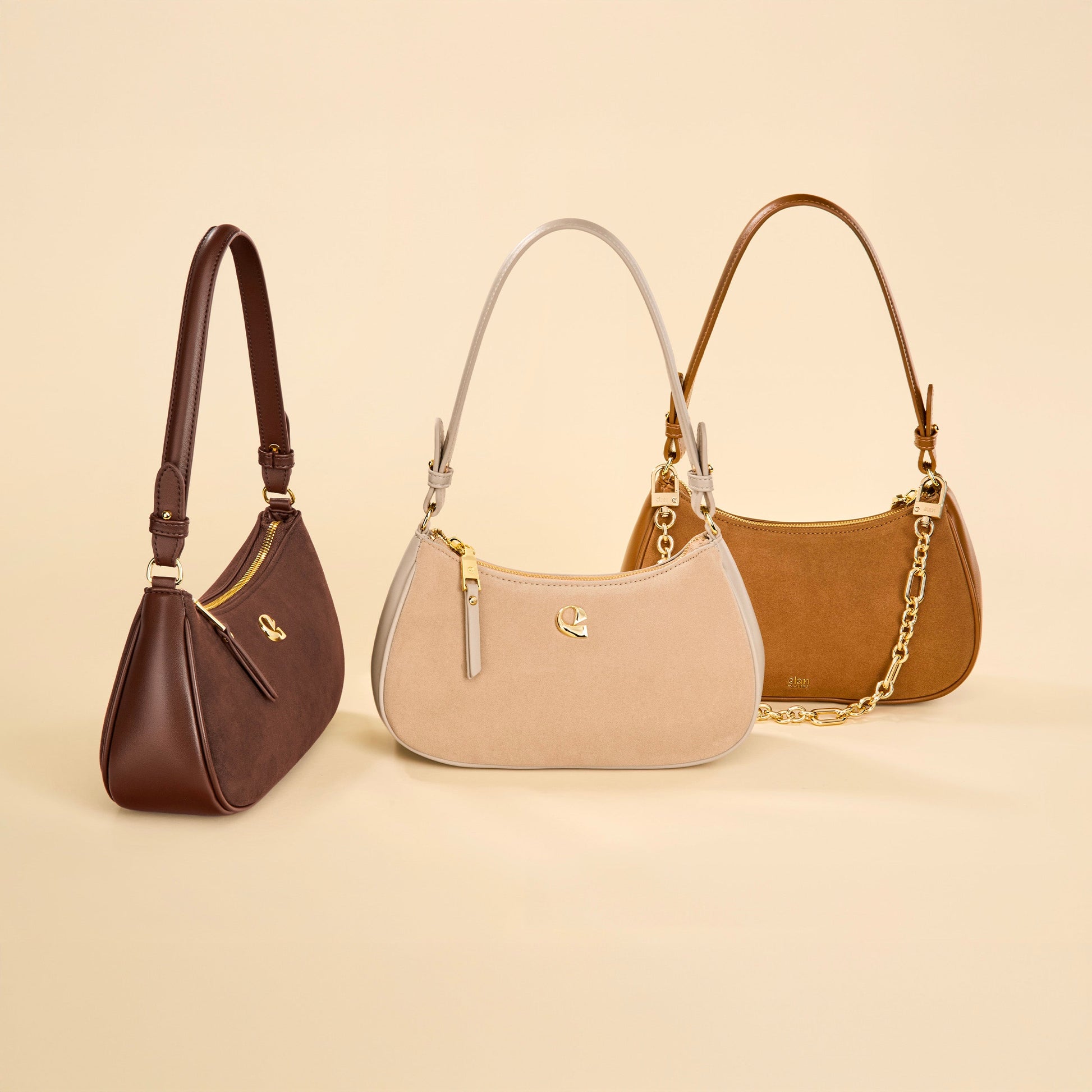 Sac Lune - suede sable