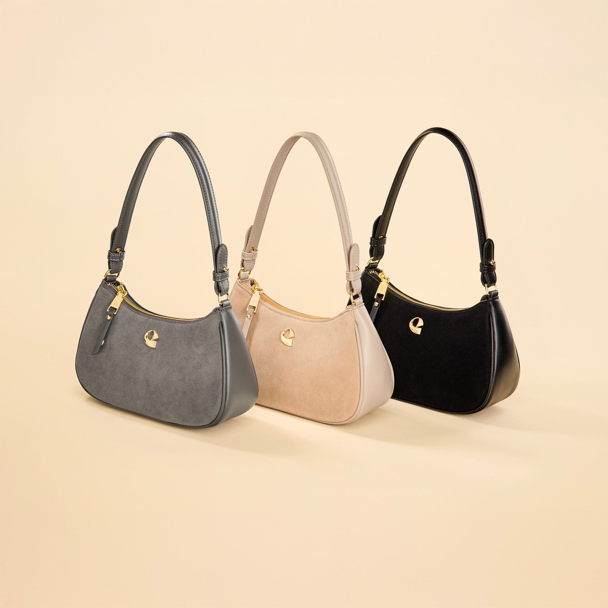 Sac Lune - suede gris graphite