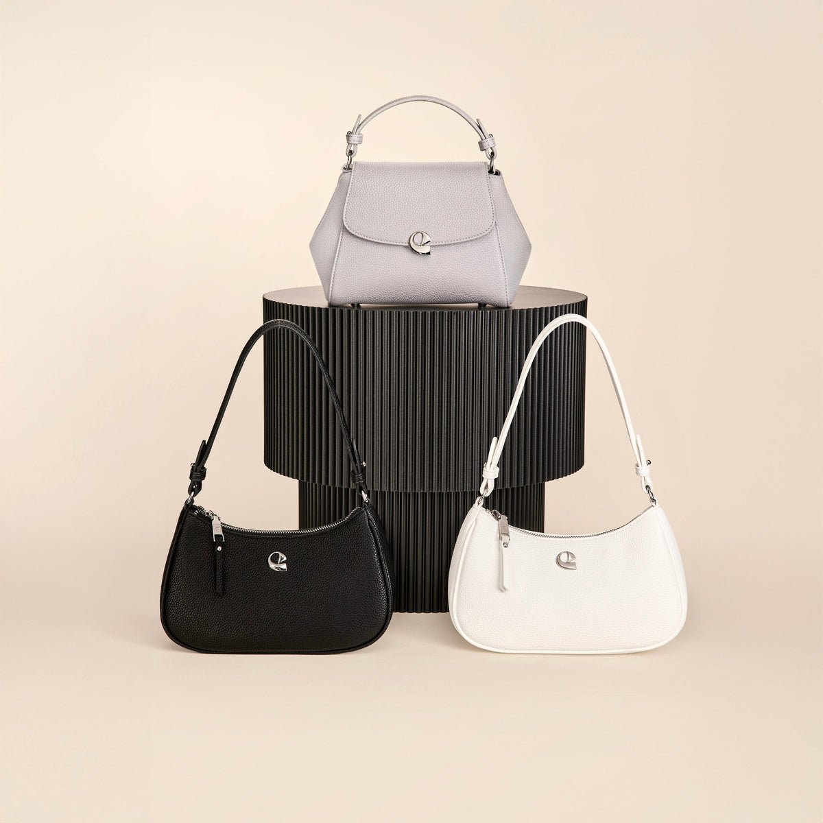 Sac Lune - noir argenté
