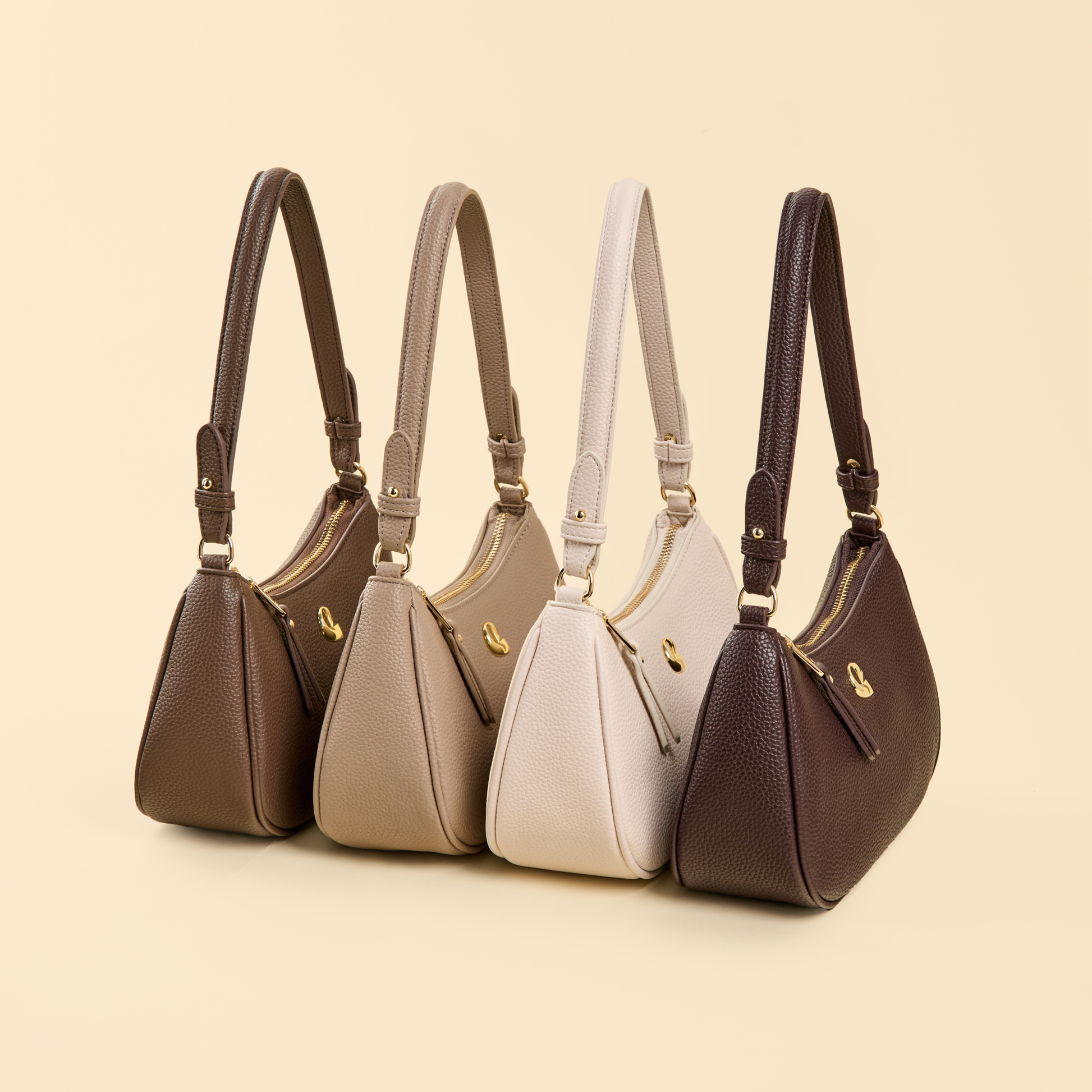 Sac Lune grainé - blanc cassé