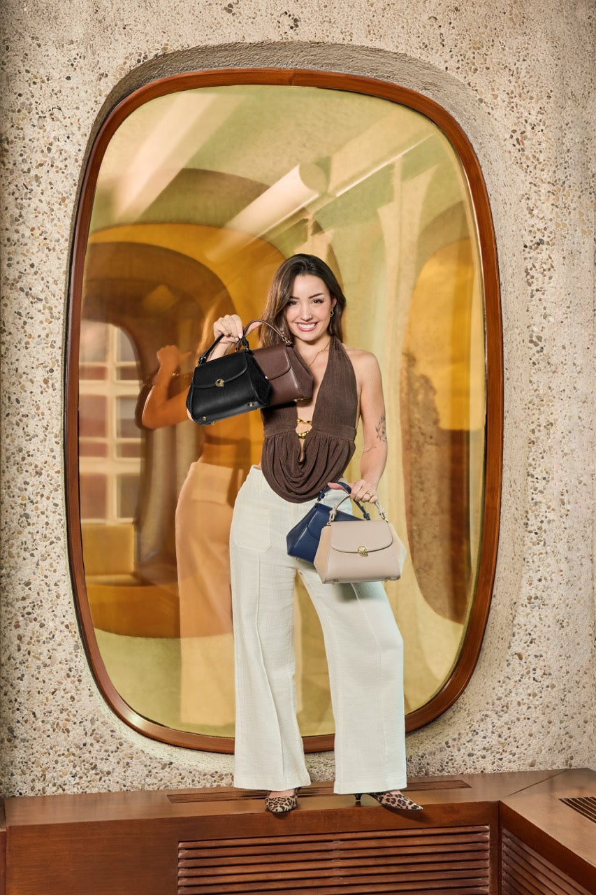 Sac Aura Précieuse - Suede noir