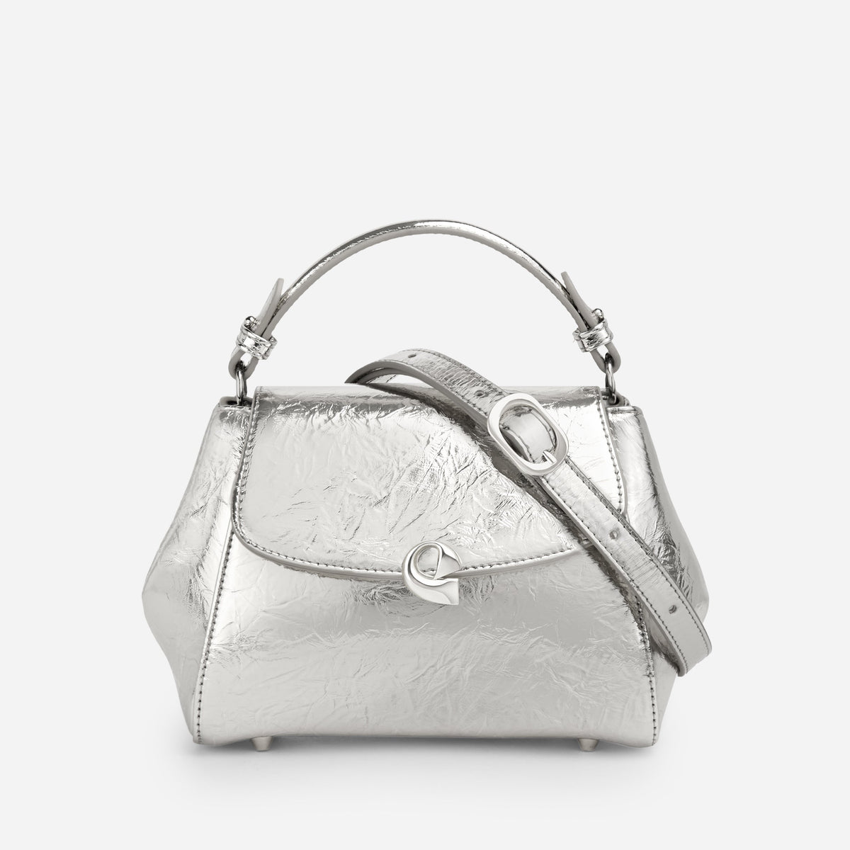 Sac Aura précieuse naplack argenté