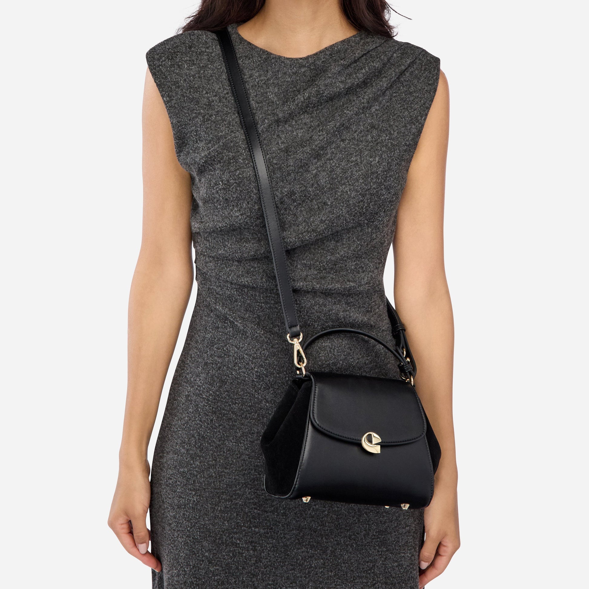 Sac Aura Précieuse - Suede noir