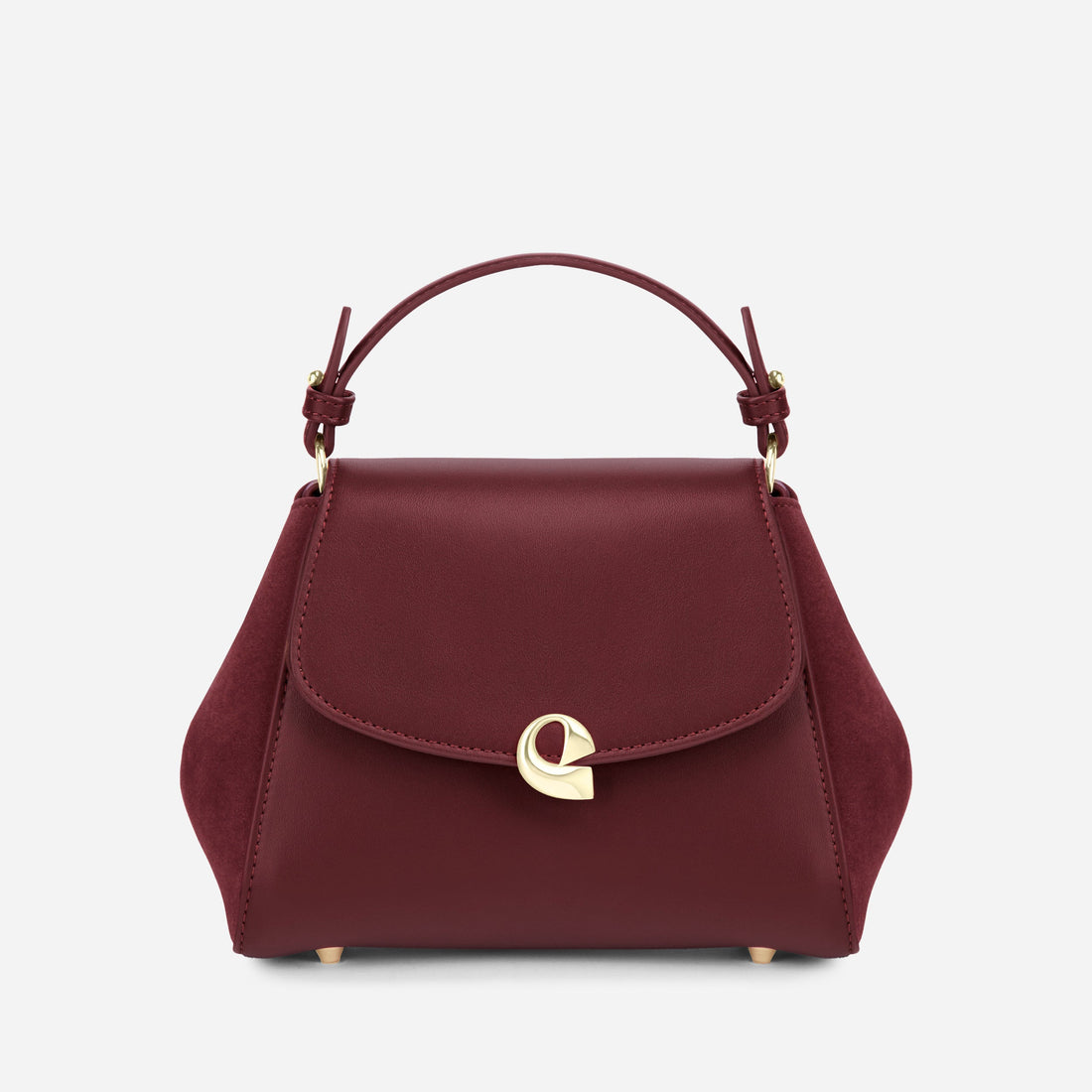 Sac Aura Précieuse - Suede burgundy