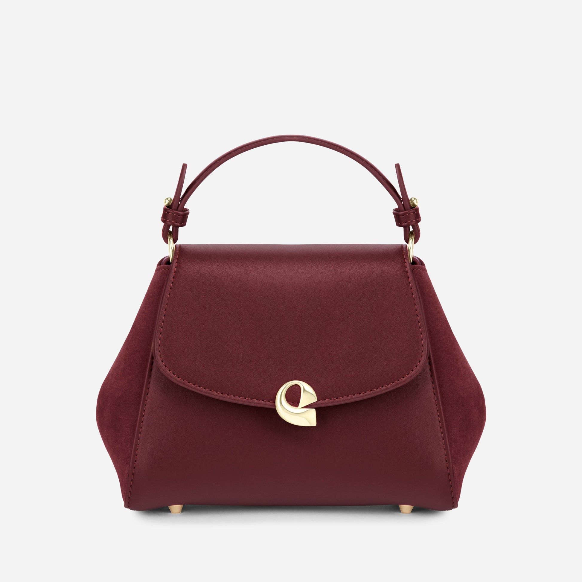 Sac Aura Précieuse - Suede burgundy
