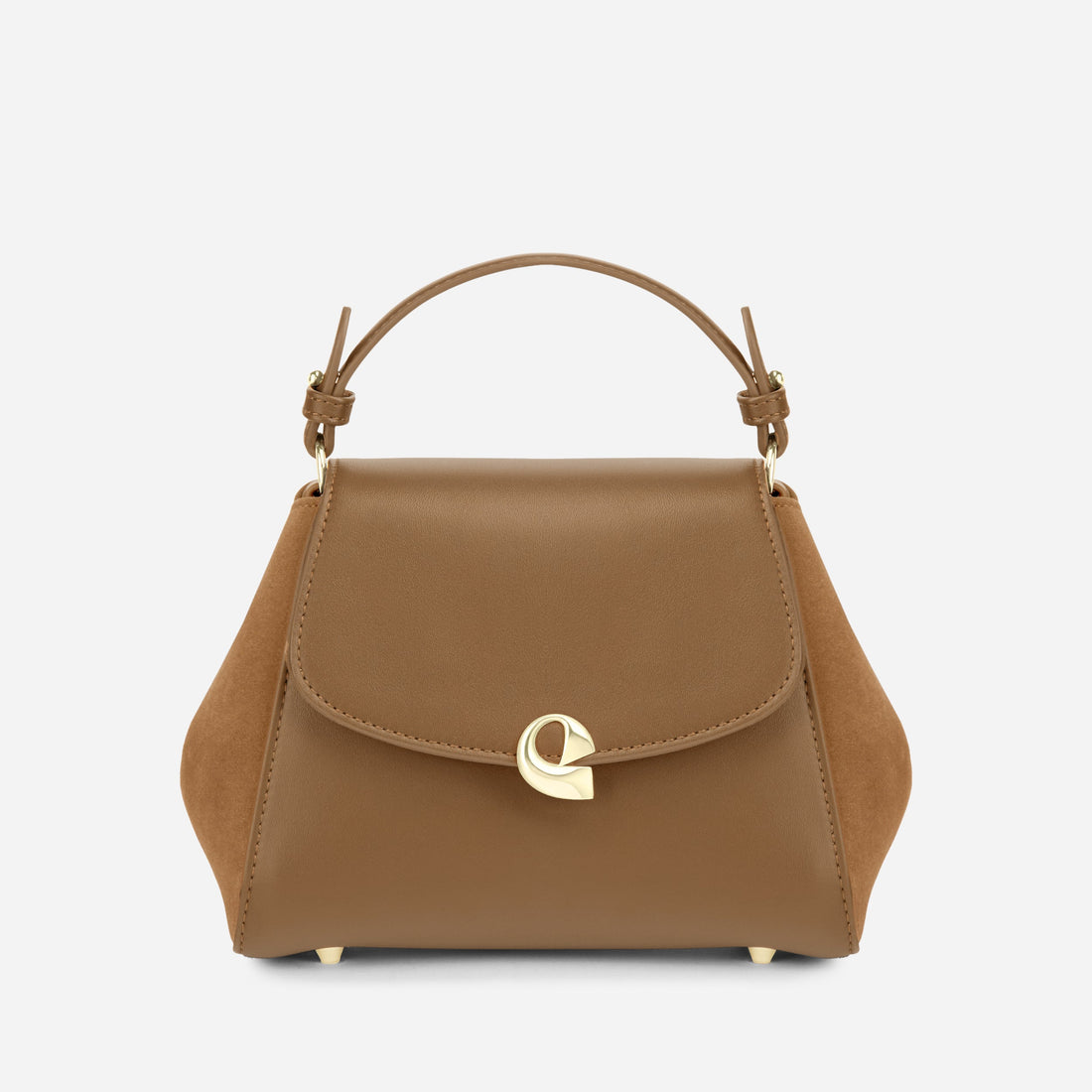 Sac Aura Précieuse - Suede camel