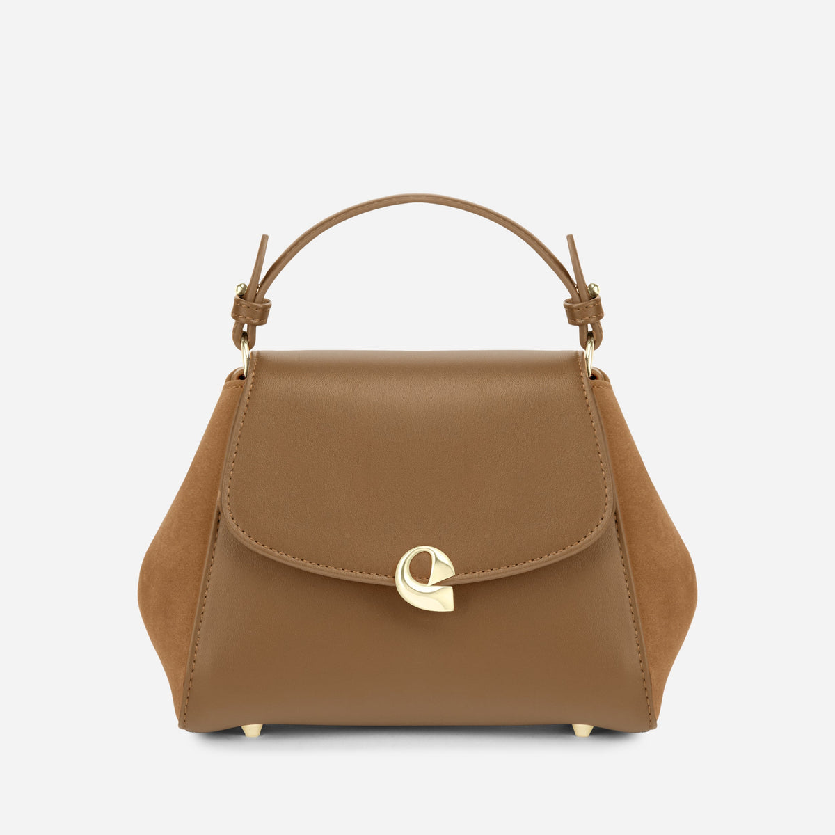 Sac Aura Précieuse - Suede camel