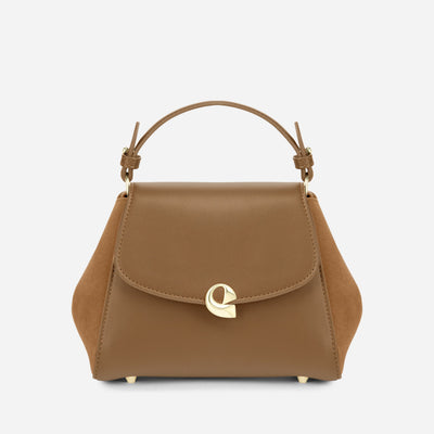 Sac Aura Précieuse - Suede camel