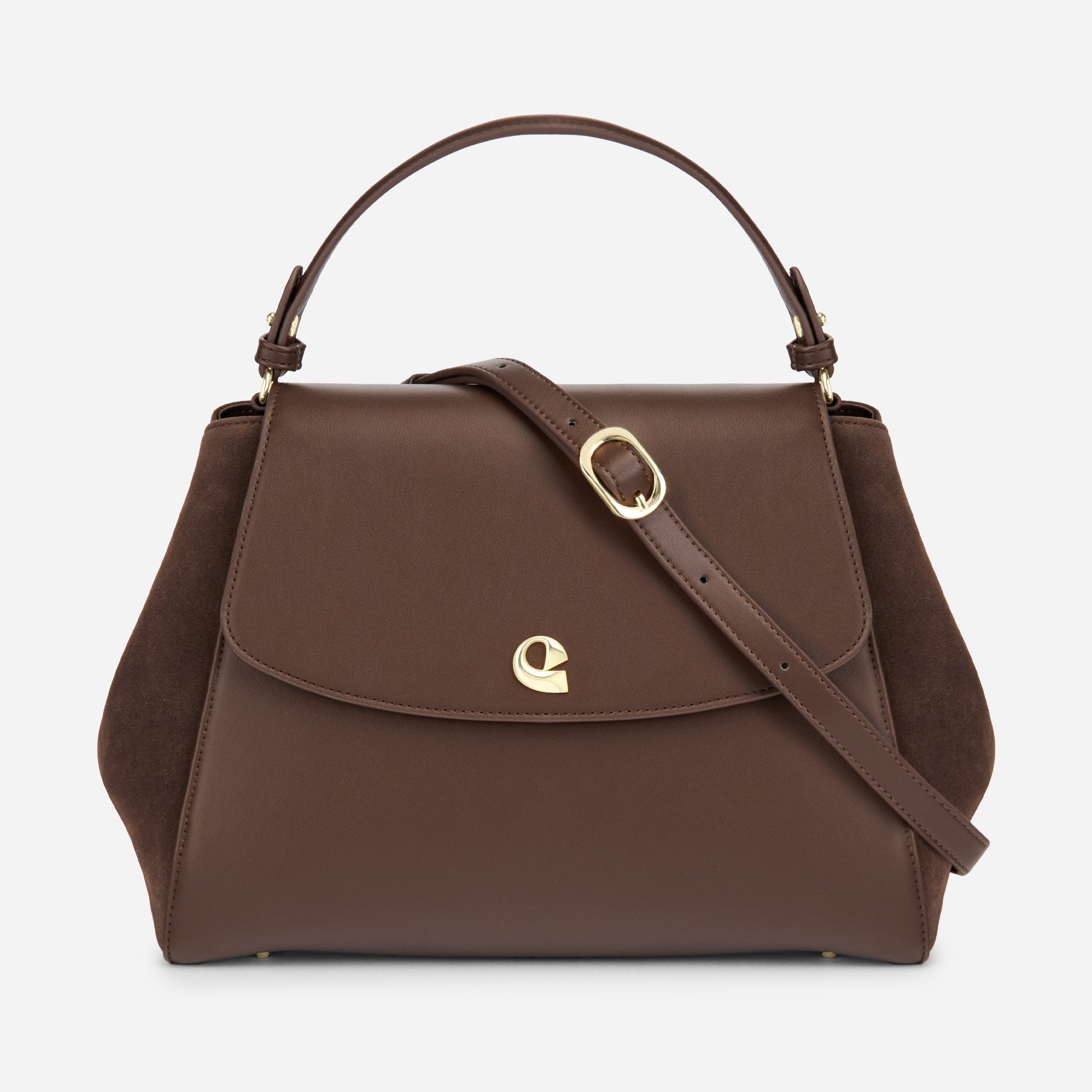 Sac Aura Spacieuse - Suede Chocolat