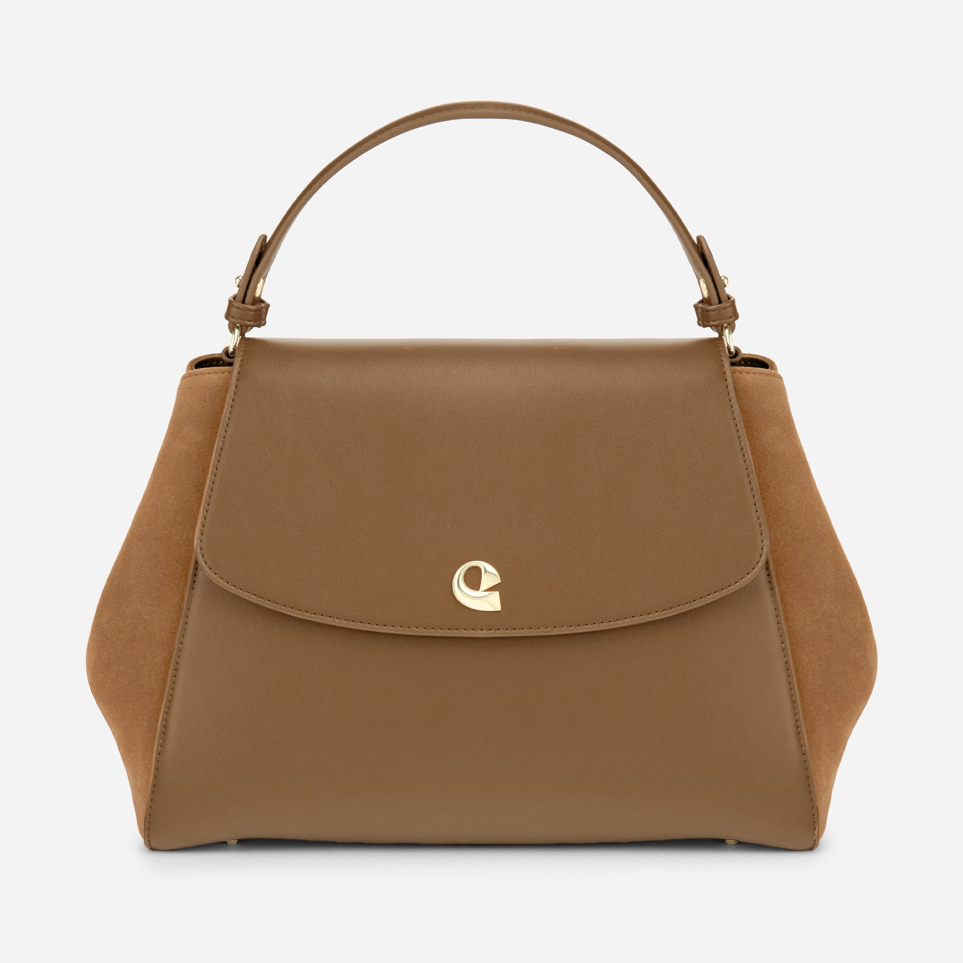 Sac Aura spacieuse - Suede camel