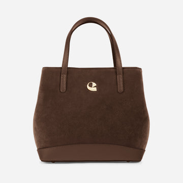 Sac Céleste mini Suede - chocolat