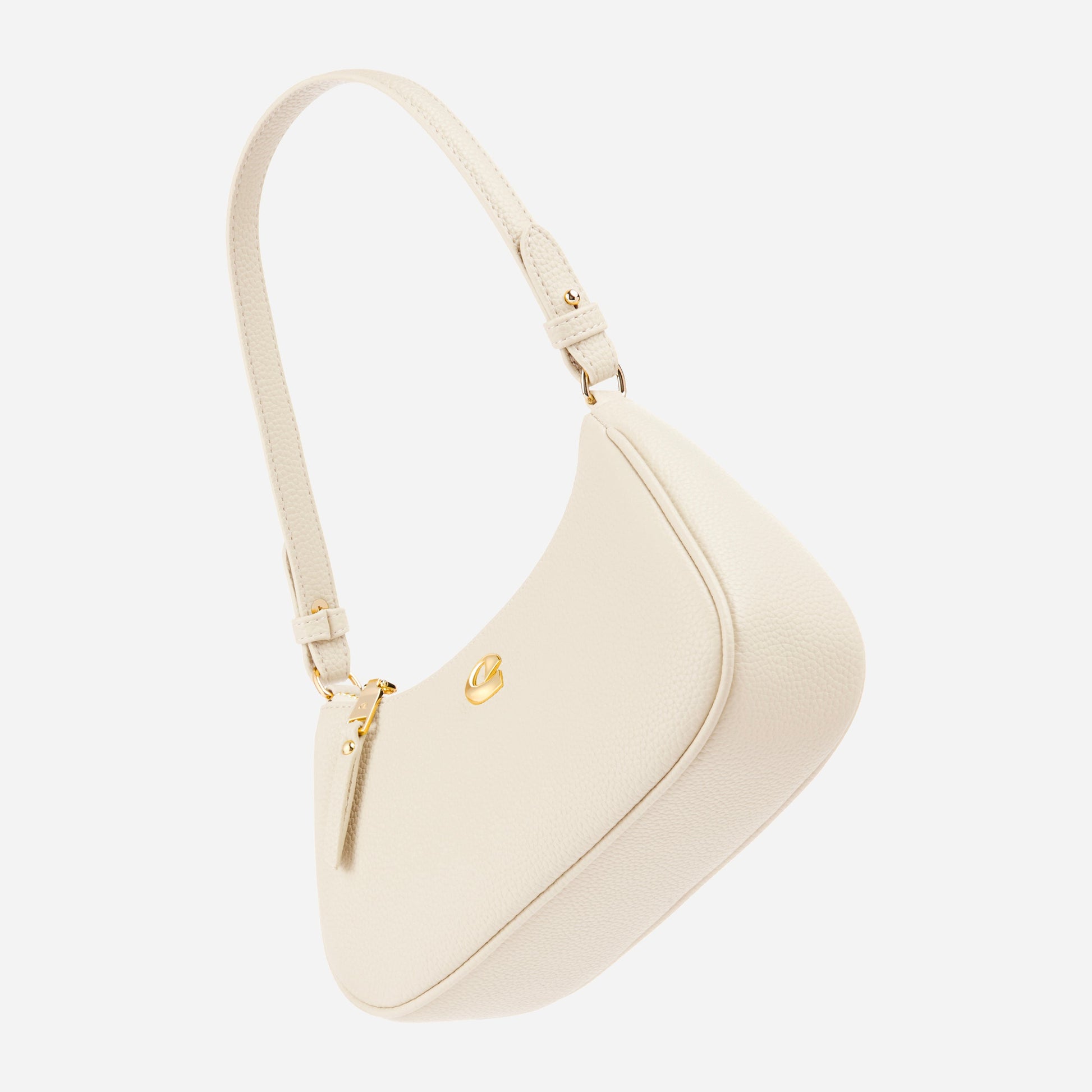 Sac Lune grainé - blanc cassé