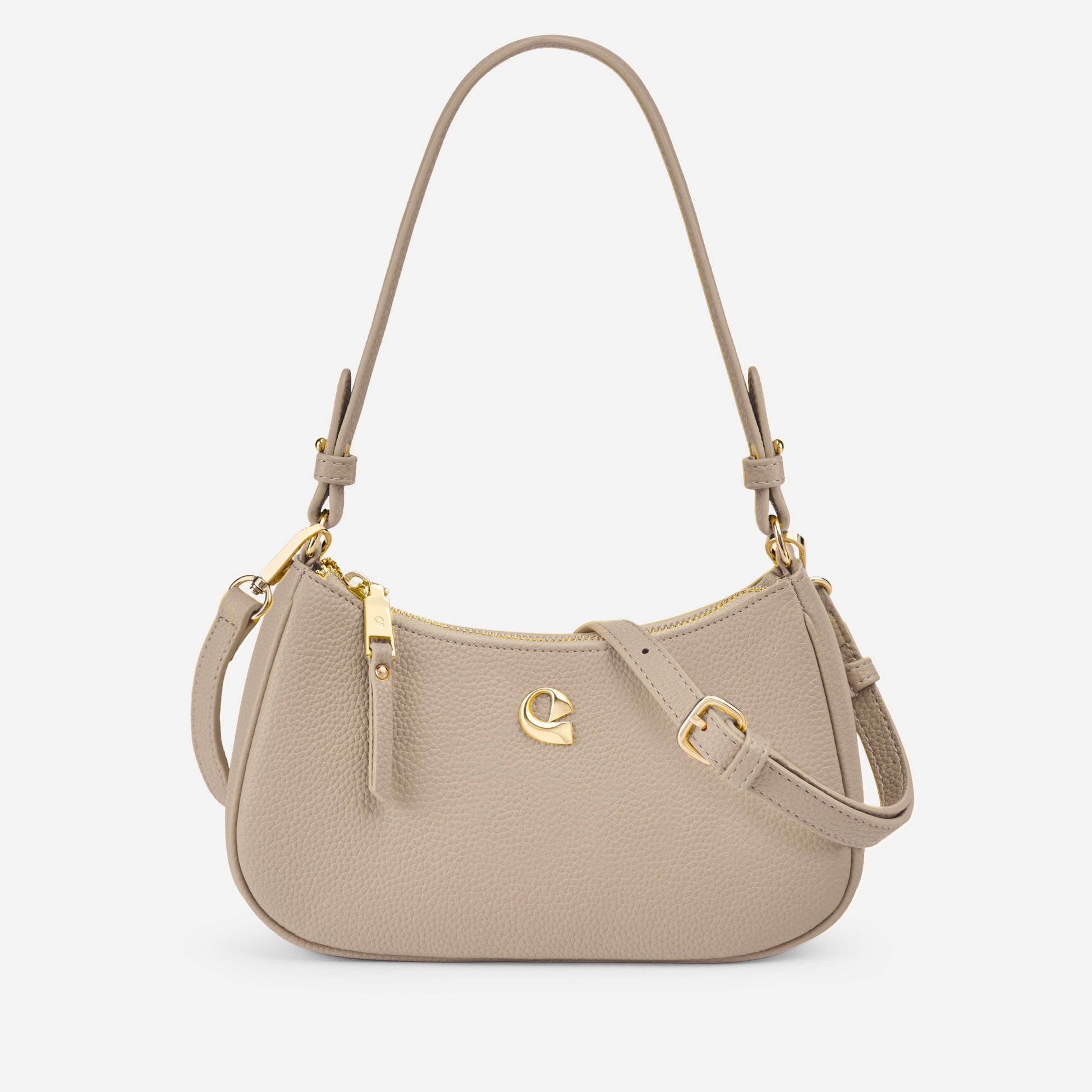 Sac Lune grainé - beige