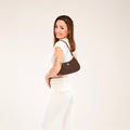 Sac Lune - suede chocolat