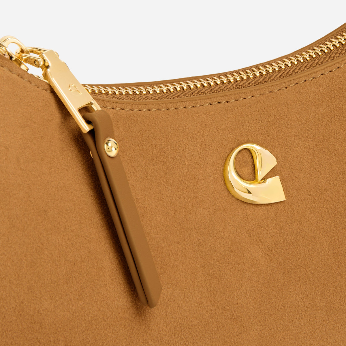 Sac Lune - suede camel