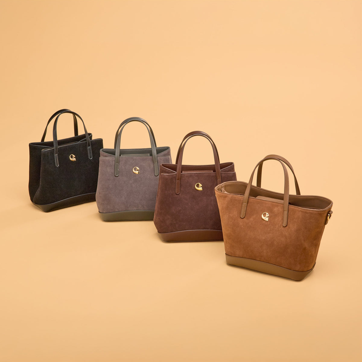 Sac Céleste mini Suede - chocolat