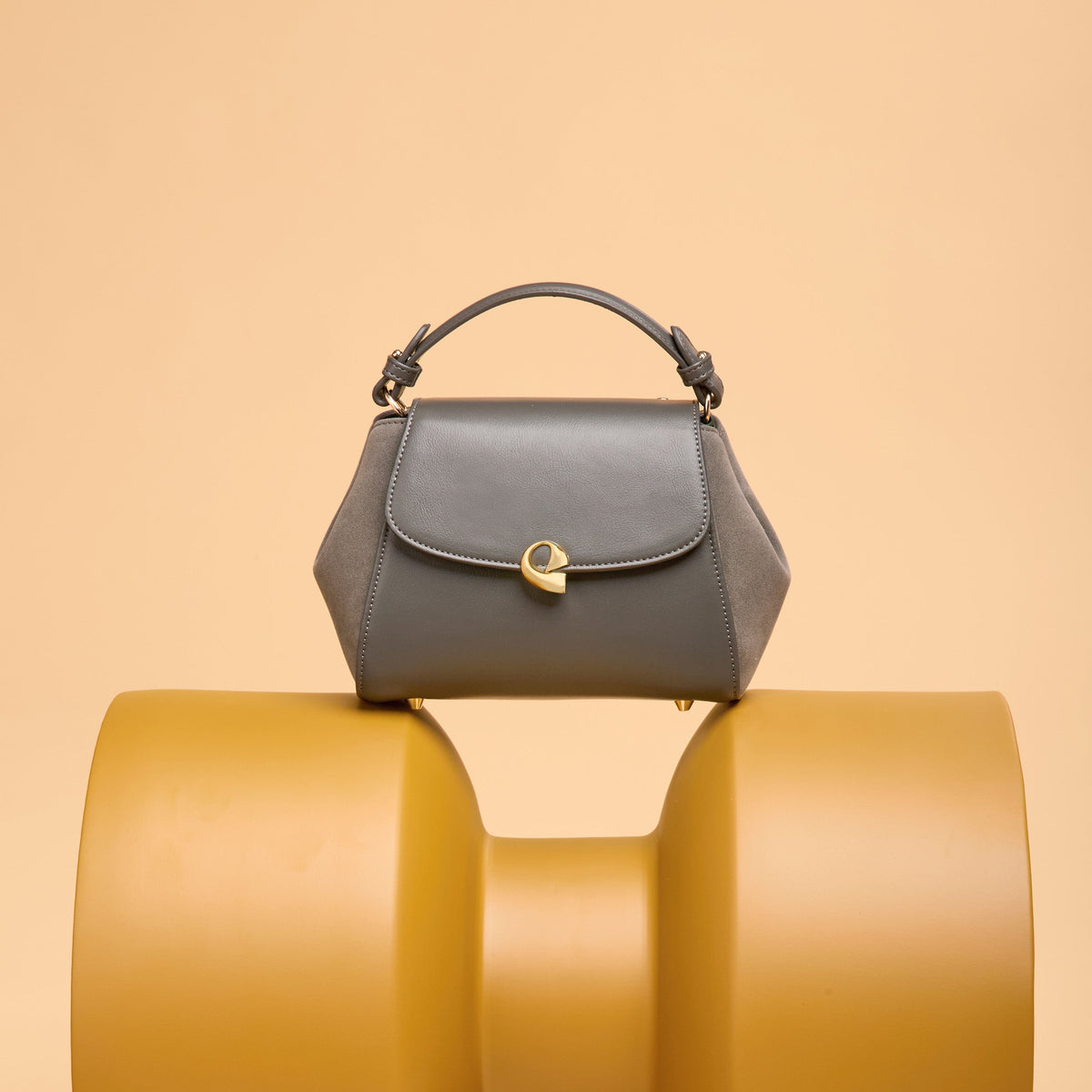 Sac Aura Précieuse - Suede gris graphite