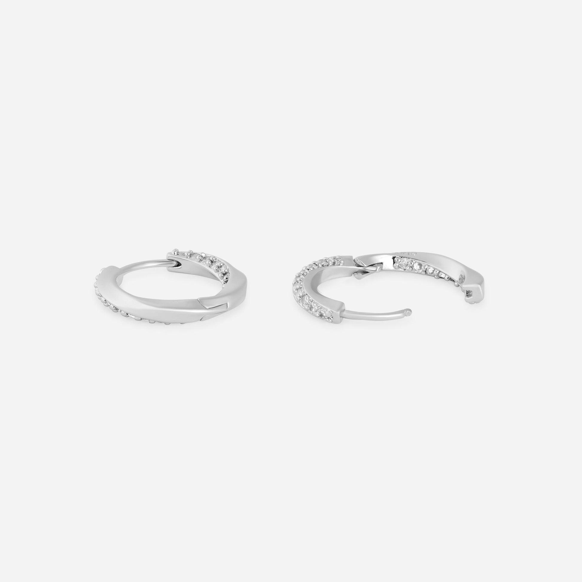 Paire de boucles Infini