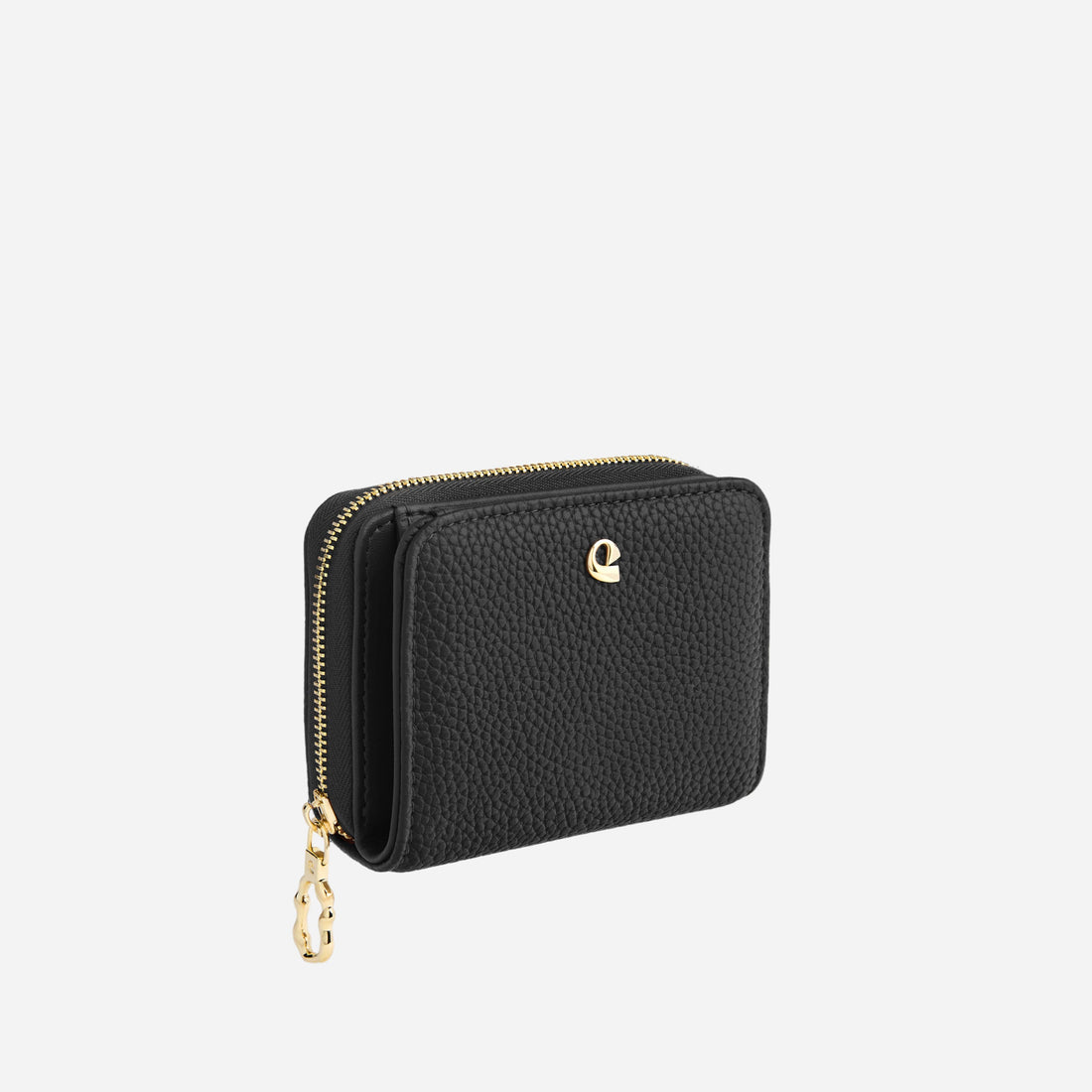 Portefeuille Aura grainé - noir