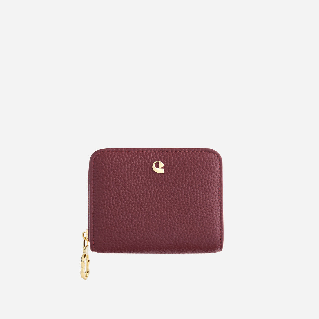 Portefeuille Aura grainé - burgundy
