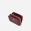 Portefeuille Aura grainé - burgundy