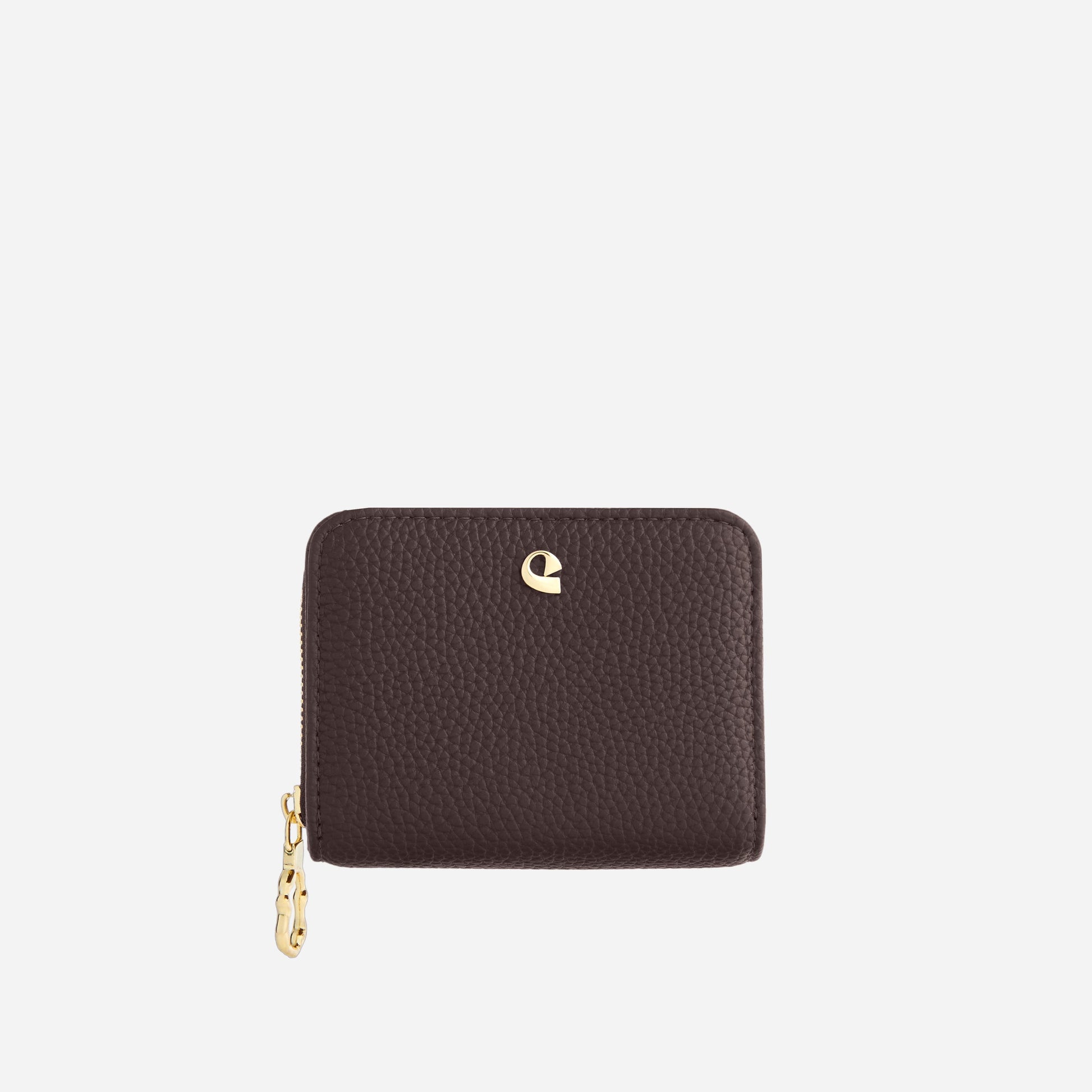 Portefeuille Aura grainé - dark expresso