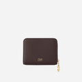 Portefeuille Aura grainé - dark expresso