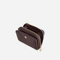 Portefeuille Aura grainé - dark expresso