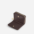 Portefeuille Aura grainé - dark expresso