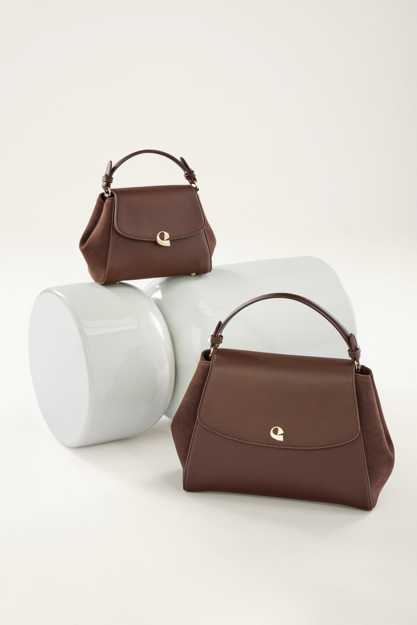 Sac Aura Spacieuse - Suede Chocolat