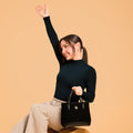 Sac Céleste mini Suede - noir