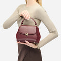 Sac Aura Précieuse - Suede burgundy