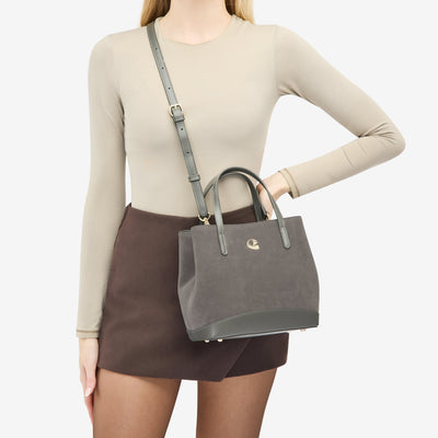 Sac Céleste mini Suede - gris graphite